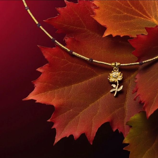 #jewelry #handmade #necklace #autumn